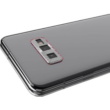 Microcase Samsung Galaxy S10E Kamera Lens Koruma Halkası Kapalı Tasarım Gümüş