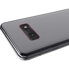 Microcase Samsung Galaxy S10E Kamera Lens Koruma Halkası Kapalı Tasarım Siyah