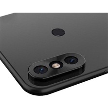 Microcase Xiaomi Redmi Mi Mix 3 Kamera Lens Koruma Halkası Kapalı Tasarım Siyah