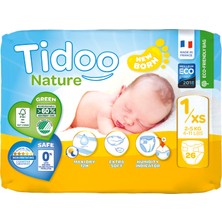 Tidoo Hipoalerjenik -Ekolojik Bebek Bezi No:1 Yenidoğan Single 2-5kg