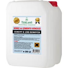Terlans Inşaat Sonrası Çimento Artığı Temizleyici Harç ve Kireç Sökücü 20 kg