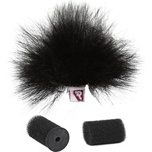 Rycote Ristretto Siyah Renk Yaka Rüzgar Önleyici Ikili Paket