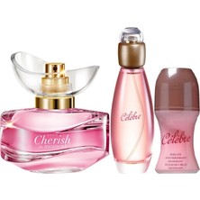 Avon Celebre Bayan Parfüm Edt 50 ml + Cherish The Moment 3 Lü Set