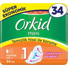 Orkid Maxi 1 Normal Hijyenik Ped 4 x 6 Paket