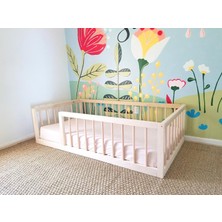 Montessori Yatak Ahşap Çocuk Yatak