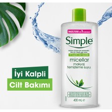 Simple Kind To Skin Micellar Makyaj Temizleme Suyu Yüz Göz Ve Dudaklar İçin 400 ml