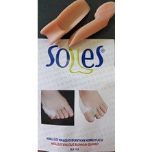 Soles Serçe Parmak Bunyon Kemik Koruyucu (Çift) Makarali - Ten Rengi - Soles-white