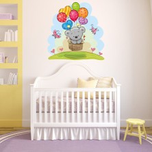 Tilki Dünyası Sevimli Ayıcık ve Balonlar Konsept Çocuk Odası Duvar Sticker