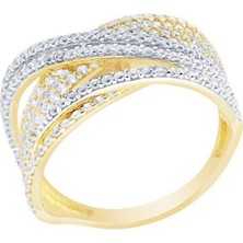 Diamond Line-Gülaylar  14 Ayar Trend Yüzük