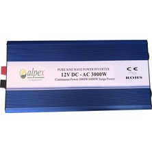 Alpex Tam Sinüs Inverter 3000W 12V