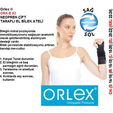 Orlex® Orx-E 82 Neopren Çift Taraflı El Bilek Ateli