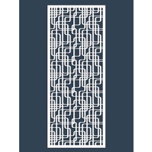 Liar Ahşap Seperatör (Paravan) - KSP-56 - (10 mm) - (69 cm x 139 cm) - (Beyaz)