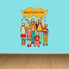 Kt Decoration Babalar Günü Temalı Duvar Sticker