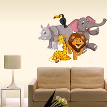 Kt Decoration 3D Orman Hayvanları Çocuk Odası Duvar Sticker