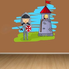 Kt Decoration Rapunzel ve Sevimli Asker Çocuk Odası Duvar Sticker