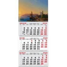 Keskin Color Spiralli 3 Aylık Denizci Takvim Gravür -1