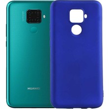 Tekno Grup Huawei Mate 30 Lite Kılıf Mat Premium Silikon Kılıf - Saks Mavi