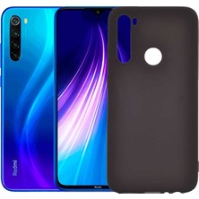 Tekno Grup Xiaomi Redmi Note 8 Kılıf Mat Premium Silikon Kılıf - Siyah + Tam Kaplayan 6D Nano Ekran Koruyucu