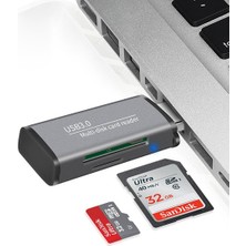 Ally ADS-105 USB SD/TF Hafıza Kart Okuyucu - Gri