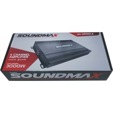 Soundmax SX-2500.4 4 Ch 3000W Oto Anfi