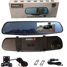 Dikiz Ayna Ekran Kayıt Özellikli Ön Kamera ve 4 LED Geri Görüş Kamerası Hd Eksiksiz Tam Set Geri Vites Kamerası