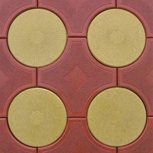 Sun Pigments Dekoratif Plastik Yer Döşeme Parke Taşı Kalıbı Deniz Yıldızı 45 cm 10'lu
