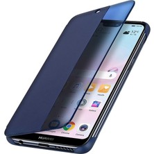 Prolysus Huawei Y7 2019 Kapaklı Kılıf Lacivert