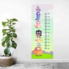 Kt Decoration Kt Decor Sevimli Kuşlar Boy Ölçer Gelişim Tablosu Sticker