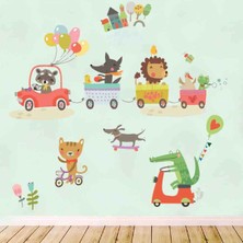 Kt Decoration Sevimli Orman Hayvanları XL(162X220) Duvar Sticker