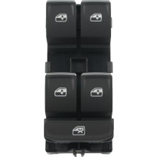 Parçazamanı Seat Leon 2013-2016 Cam Açma Düğmesi 5G0959857B Krom Dörtlü