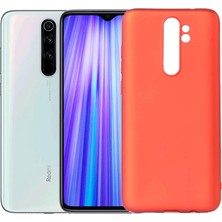 Case 4U Xiaomi Redmi Note 8 Pro Kılıf Klasik Mat Renkli Yumuşak Premier Silikon Kırmızı