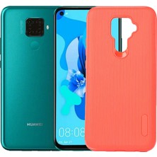 Case 4U Huawei Mate 30 Lite Kılıf Ultra Korumalı Lux Line Silikon Arka Kapak Kırmızı