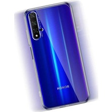 Case 4U Huawei Honor 20 Kılıf Süper Silikon Arka Kapak Şeffaf