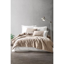 Cotton Box Plain Ranforce Çift Kişilik Nevresim Takimi Vizon Krem