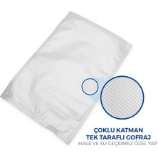 İstanbul Ticaret Vakum Makinelerine Uyumlu Tırtıklı (Gofrajlı) Vakum Poşeti 20 x 26 125 Adet