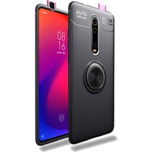 Ehr. Xiaomi Mi 9T Araç İçi Mıknatıslı Yüzüklü Soft Kılıf Siyah