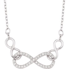 Altın Sepeti Gümüş Sonsuz Bağ Kolyesi G806Kl