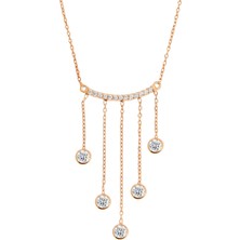 Argentum Concept N115601 Sallantılı Gümüş Işıltı Kolye