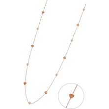 Argentum Concept N116301 Kalpli Ve Taşlı Gümüş Uzun Kolye