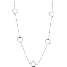 Argentum Concept Halkalı Gümüş Tasma Kolye