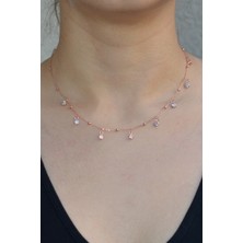 Argentum Concept Zirkon Taşlı Gümüş Toplu Kolye