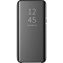 Prolysus Xiaomi Redmi 6A Kapaklı Kılıf Aynalı Siyah