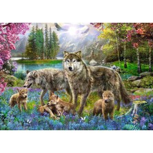 Art Puzzle Lupine Famıly 1000 Parça Unisex Çocuk Puzzle