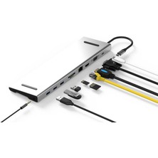 Codegen Type-C - 10in1 Notebook Port Çoklayıcı (3xUSB 3.0+HDMI+USB 3.1 Type-C + RJ45 + SD/TF) CDG-CNV80