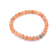 Murty99 Hakiki Doğal Güneş Taşı Bileklik 1.Kalite Doğal Taş 00