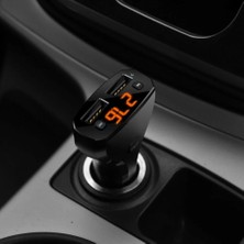 Linktech LCD Bluetooth Fm Transmitter 2,4 Mah Hızlı Şarj Destekli