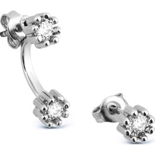 Argentum Concept K047101 Zirkon Taşlı Gümüş Küpe