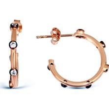 Argentum Concept K052201 Zirkon Taşlı Gümüş Halka Küpe