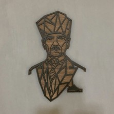 Kayra TASARIM AHŞAP ATATÜRK TABLOSU(50X32cm)