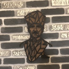 Kayra TASARIM AHŞAP ATATÜRK TABLOSU(50X32cm)